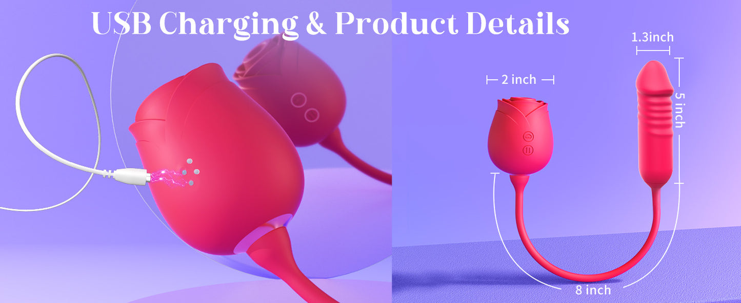 Vibrator Dildo for Women Thrusting G Spot Vibrators 10 Sucking Modes Clitoral Nipple Anal Adult Toys