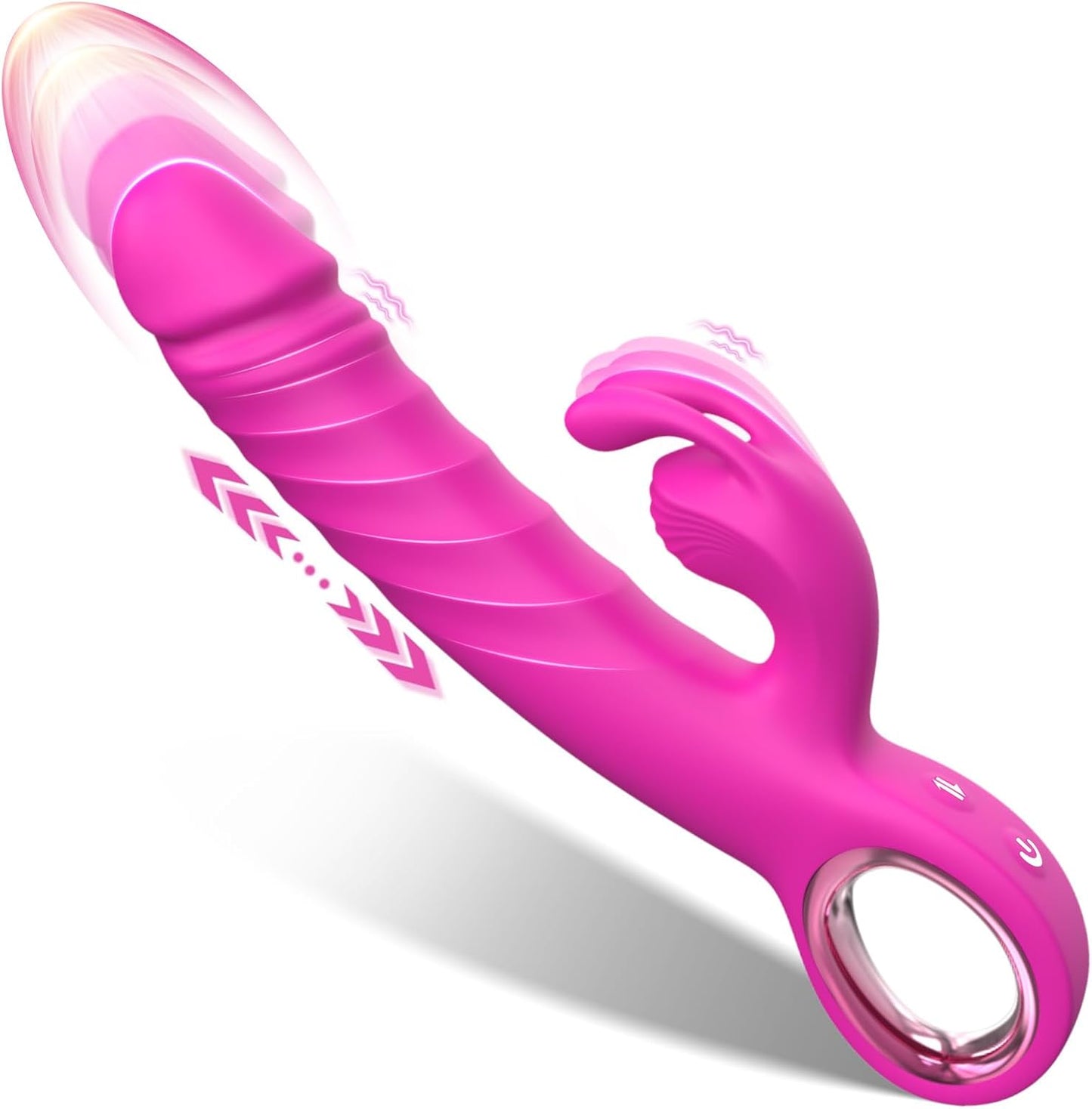 Thrusting Vibrator for Women Realistic Dildos 7 Thrust 7 Vibe Modes Rabbit Sex Toy