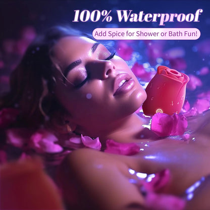 Sex Toys Rose Dildo Vibrator - Upgraded Adult Toys with 5 Sucking & Vibrating Modes for Women Clitoral Nipple, Rose Sucker Sex Toy Clitoral G Spot Vibrators for Woman Couples Adult Sex Games