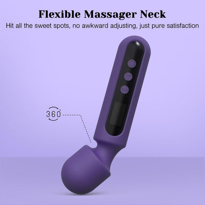 Wand Vibrator Set Couple Adult Toys 3 Attachments for Clit G Spot Glans Vibrating Dildo LCD 10 Patterns 4 Speeds