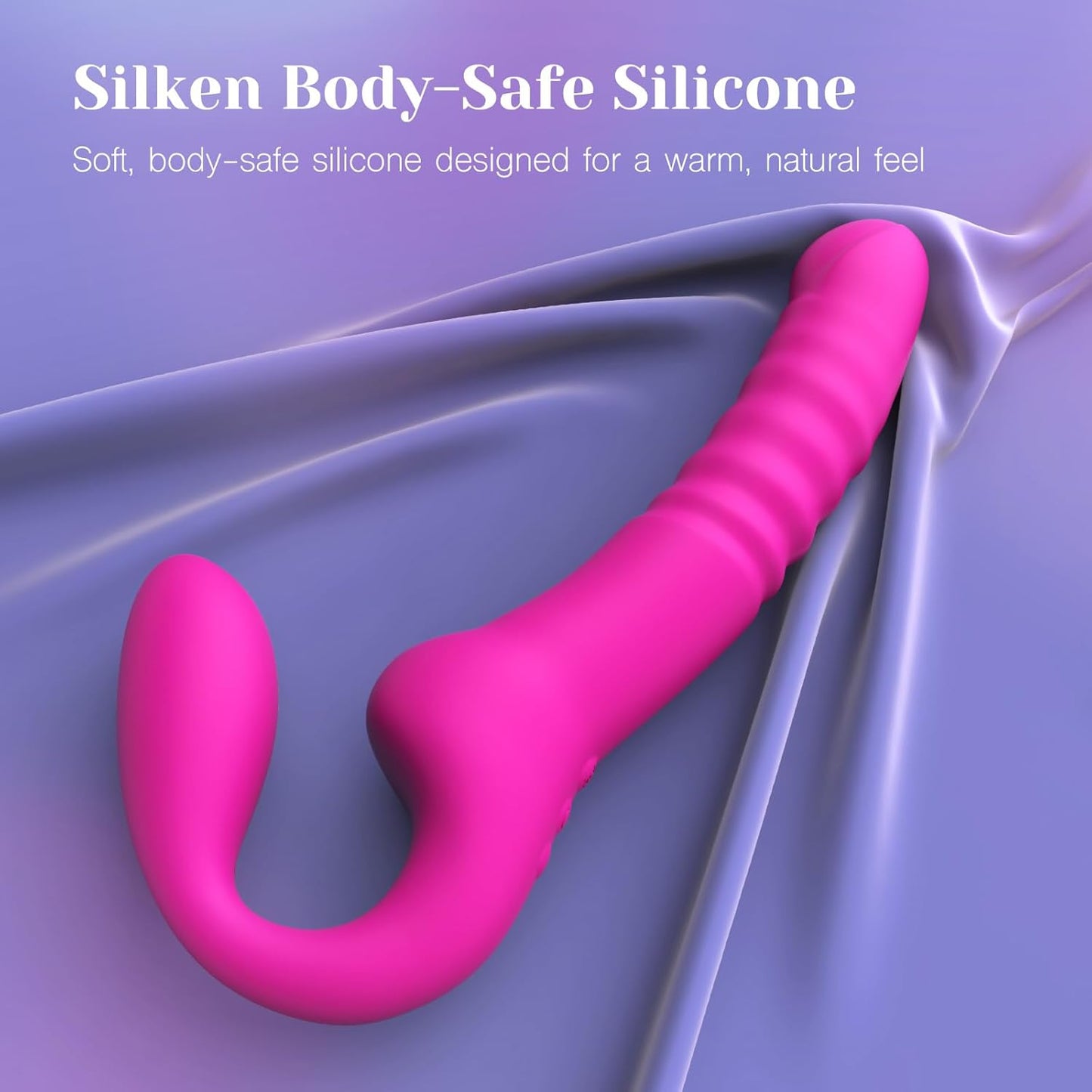 Cushify X Vibrator Thrusting Dildo Remote Control Sex Toy for G-Spot Anal Play Women Lesbians