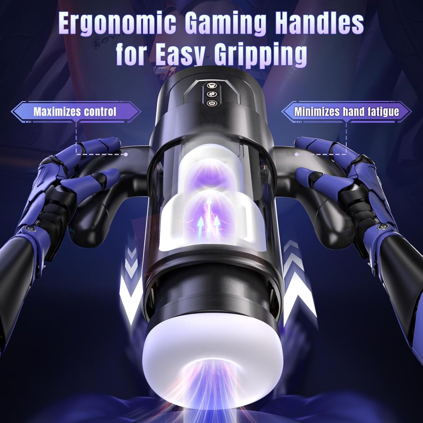 Cafatop Electric Male Masturbator 6 Thrust 3 Suction Auto Sucking Cup with Handle Penis Pump Pocket Pussy for Men