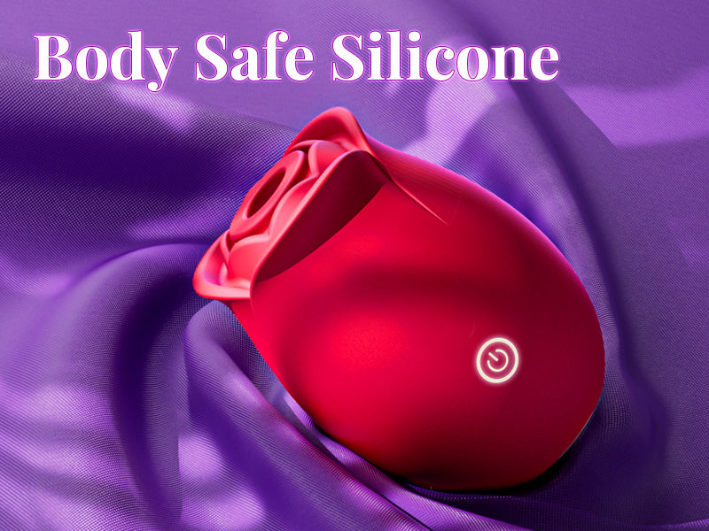 Sex Toys Rose Dildo Vibrator - Upgraded Adult Toys with 5 Sucking & Vibrating Modes for Women Clitoral Nipple, Rose Sucker Sex Toy Clitoral G Spot Vibrators for Woman Couples Adult Sex Games