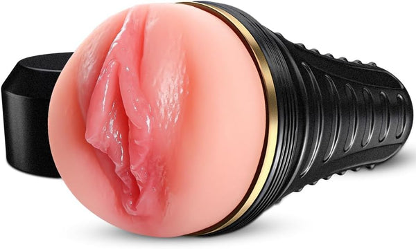 Male Masturbator Kingdemer 7.5in Depth Realistic Pocket Pussy Soft Fleshy Penis Training Sex Toy