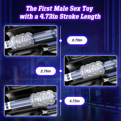 Automatic Electric Male Masturbator 12times/s Thrusting Sex Toys for Men with Phone Holder Soft Pocket Pussy