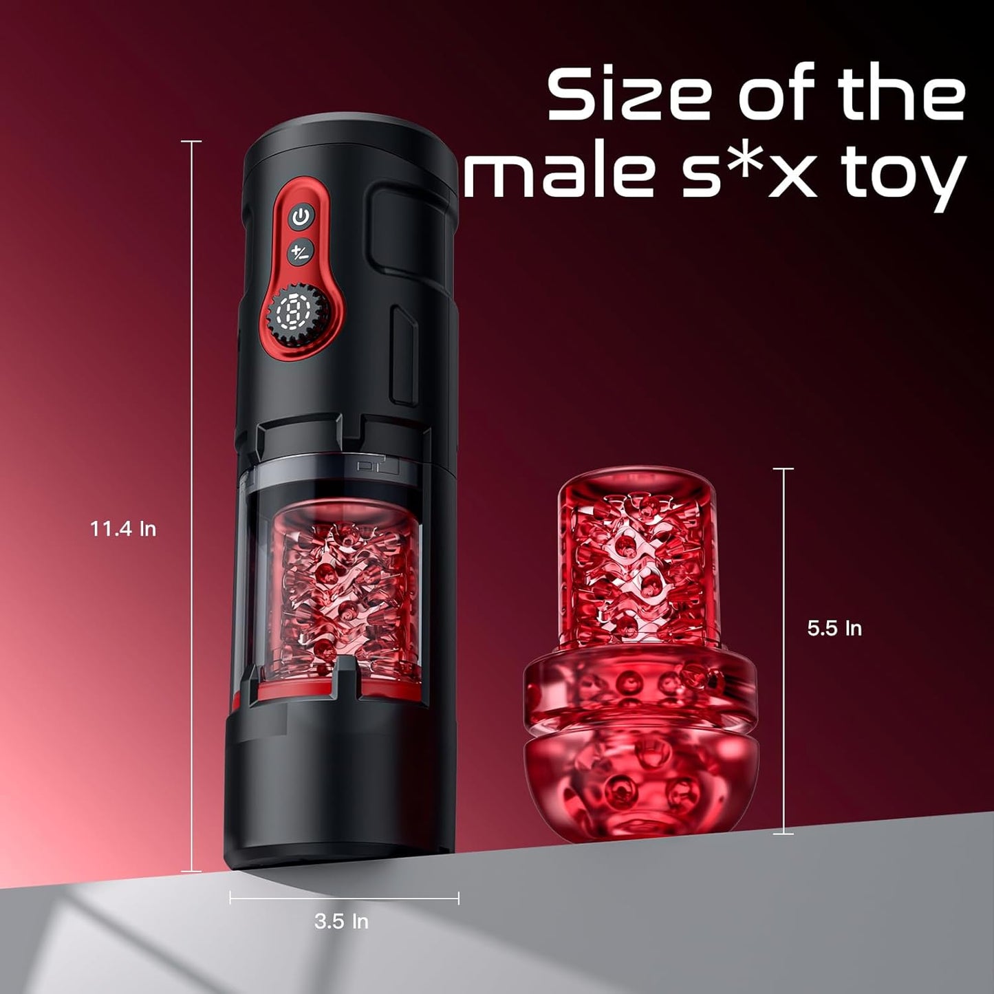 Male Sex Toy with Phone Holder 5 Thrust 9 Rotation Masturbator Cup