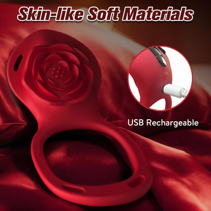 Couples Rose App Remote Control Wearable Vibrator Adult Sex Toy for Women Men Hands Free Clitoral Stimulator