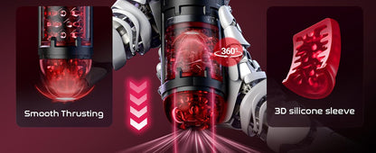 Male Sex Toy with Phone Holder 5 Thrust 9 Rotation Masturbator Cup