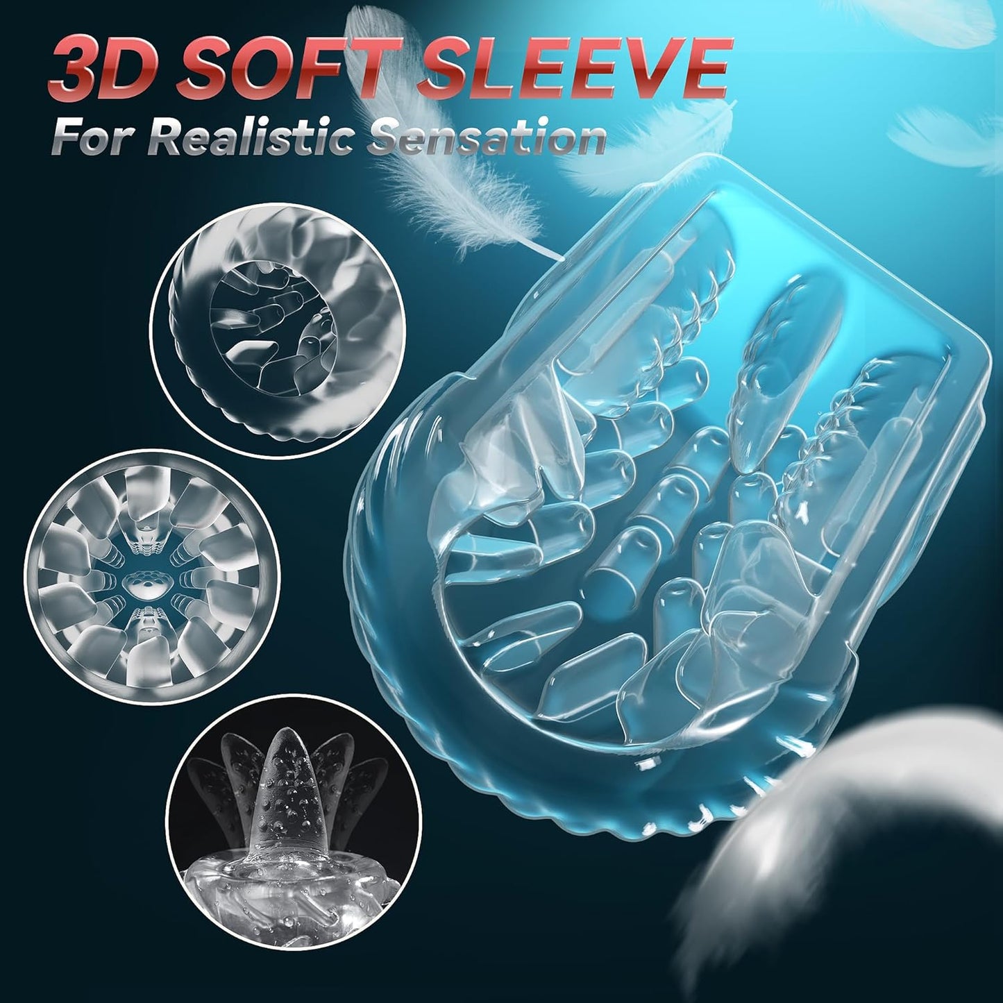 AI Sync Male Masturbator Penis Pump APP Control 3 Pump 7 Thrusting Rotating Male Sex Toy