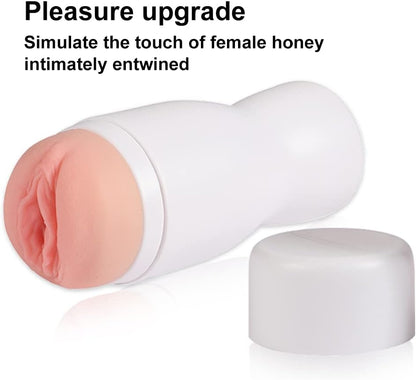 Male Masturbator Pocket Pussy Stroker Cup Realistic Vagina Flesh Stimulator Adult Sex Toy