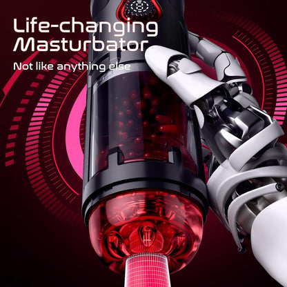 Male Sex Toy with Phone Holder 5 Thrust 9 Rotation Masturbator Cup