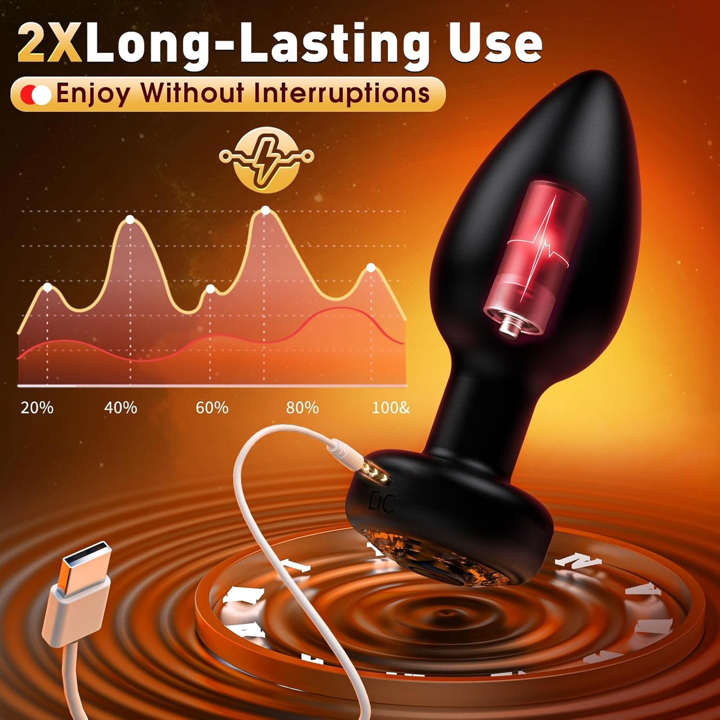 Vibrating Anal Plug 3PCS Silicone Set Remote Control 10 Vibe Modes Adult Sex Toys for Men Prostate Massager