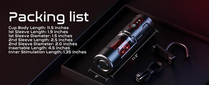 Male Sex Toy with Phone Holder 5 Thrust 9 Rotation Masturbator Cup