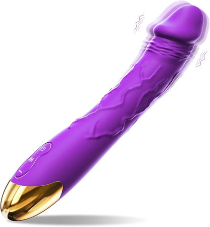 7.6 Inch Lifelike Dildo Vibrator Women 10 Vibration Modes Clitoral Gspot Waterproof Rose Sex Toy