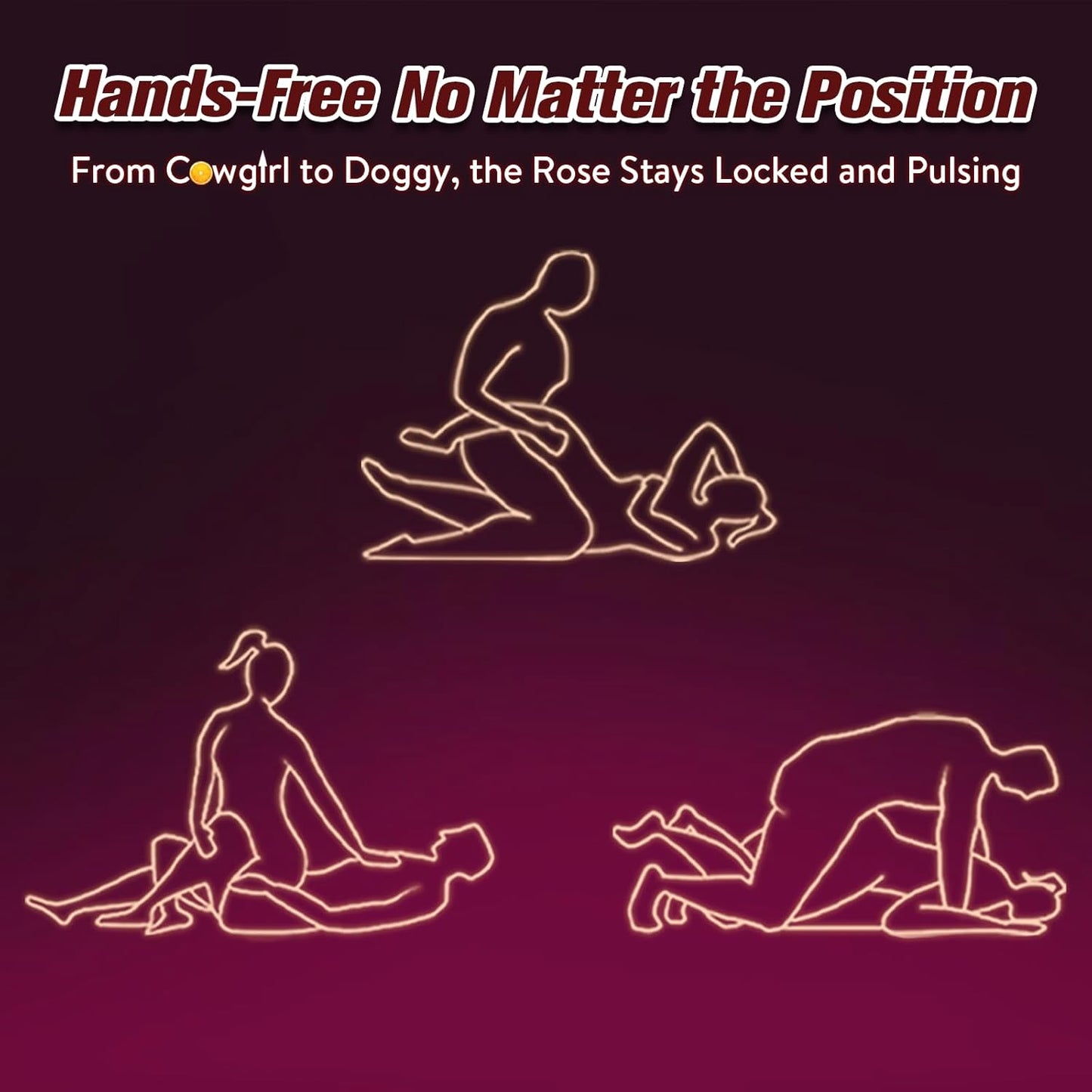 Couples Rose App Remote Control Wearable Vibrator Adult Sex Toy for Women Men Hands Free Clitoral Stimulator