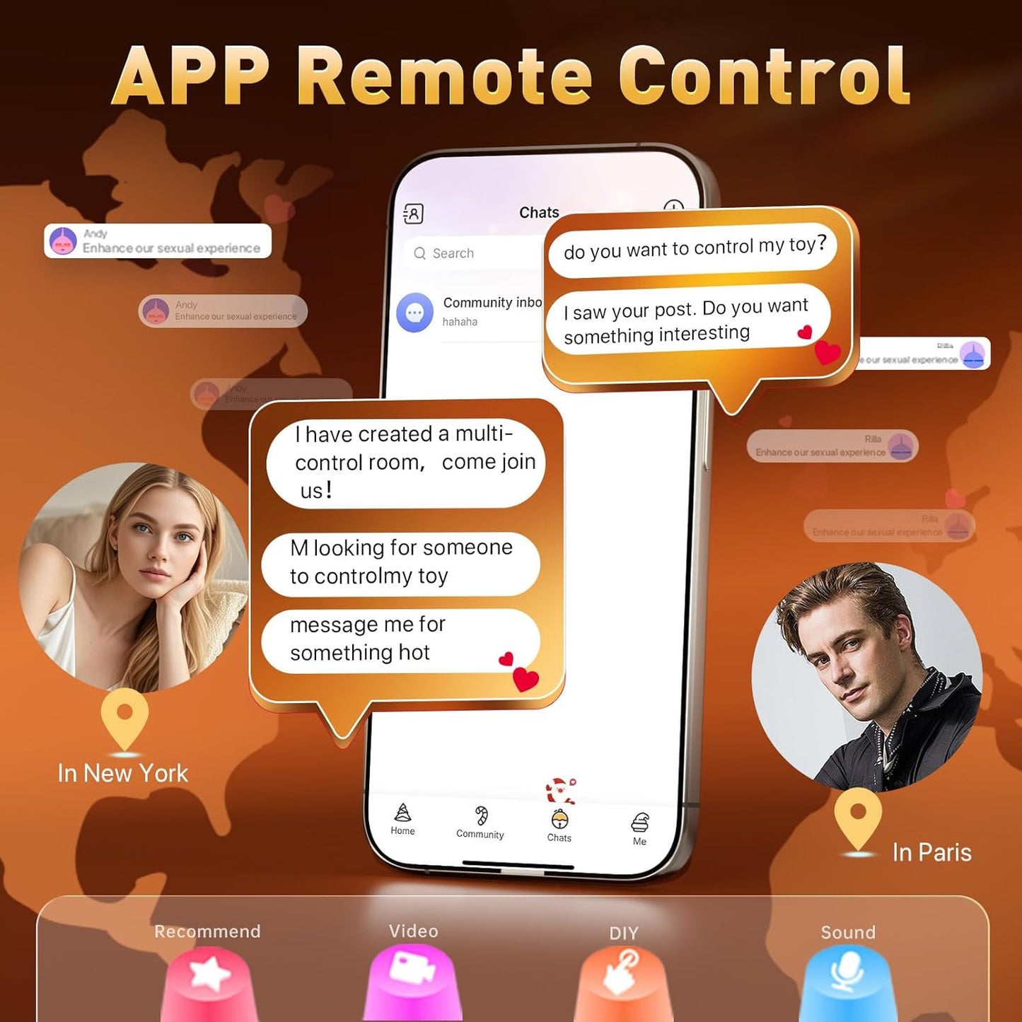 Vibrating Anal Plug 3PCS Silicone Set Remote Control 10 Vibe Modes Adult Sex Toys for Men Prostate Massager