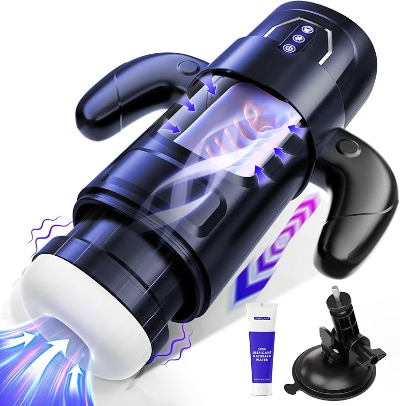 Cafatop Electric Male Masturbator 6 Thrust 3 Suction Auto Sucking Cup with Handle Penis Pump Pocket Pussy for Men