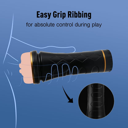 Realistic Male Masturbator Body Safe TPE Adult Toy 8.6 Inch Deep Fleshy Pocket