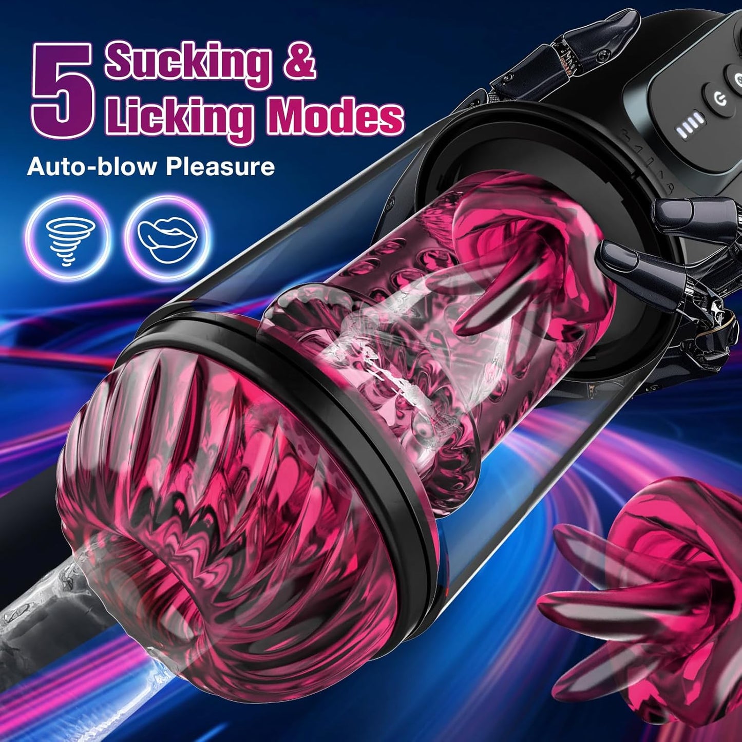 Male Masturbator Sex Toys Pocket Pussy APP Penis Pump Enlargers Auto Sex Machine with Thrust Rotate Suck Lick Power Show