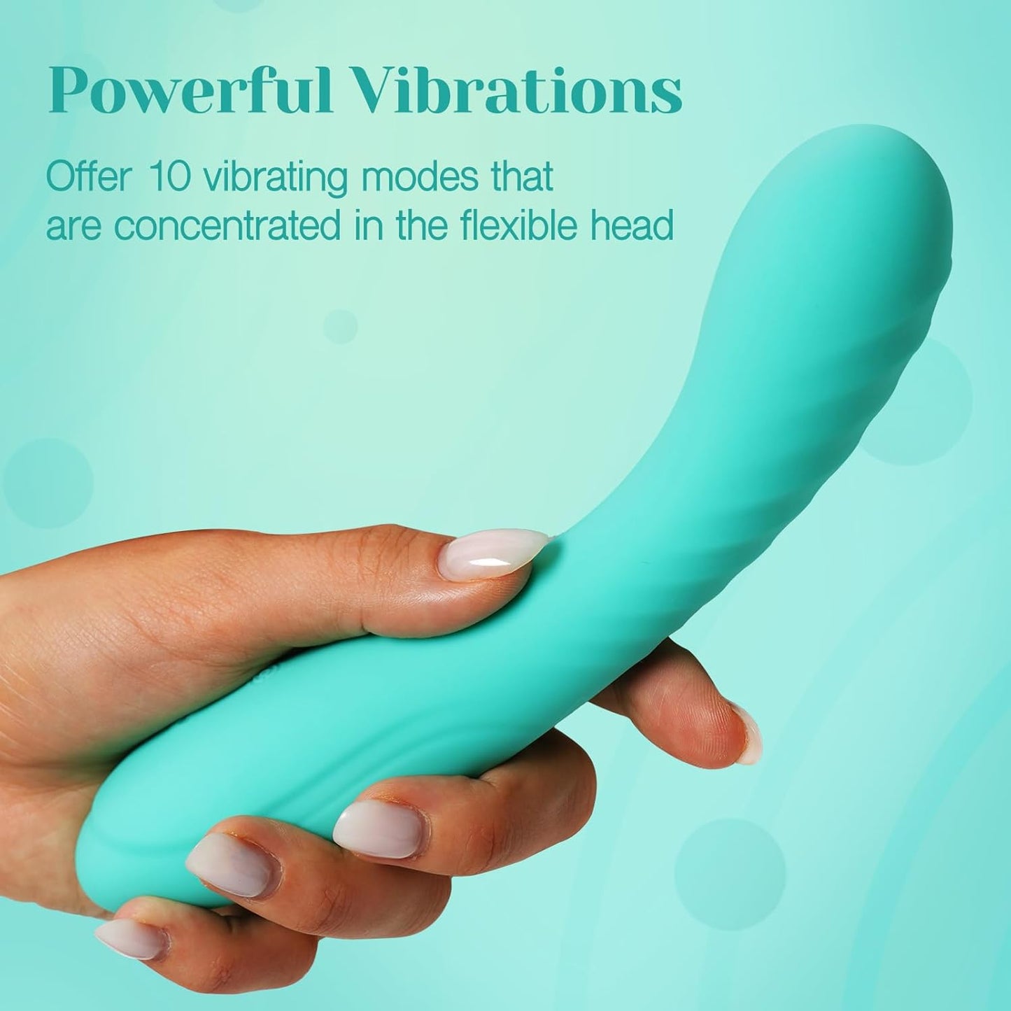 Ultra Strong G Spot Vibrator Deep Penetration Adult Toy Women Couples Full Silicone Soft Dildo Massager