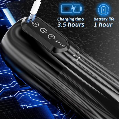 Electric Male Masturbator 10 Modes Thrusting Rotating Vibrating Adult Sex Toy for Men Hands Free Pocket with Suction Cup