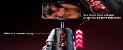 Male Sex Toy with Phone Holder 5 Thrust 9 Rotation Masturbator Cup
