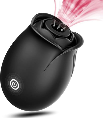 Sex Toys Rose Dildo Vibrator - Upgraded Adult Toys with 5 Sucking & Vibrating Modes for Women Clitoral Nipple, Rose Sucker Sex Toy Clitoral G Spot Vibrators for Woman Couples Adult Sex Games