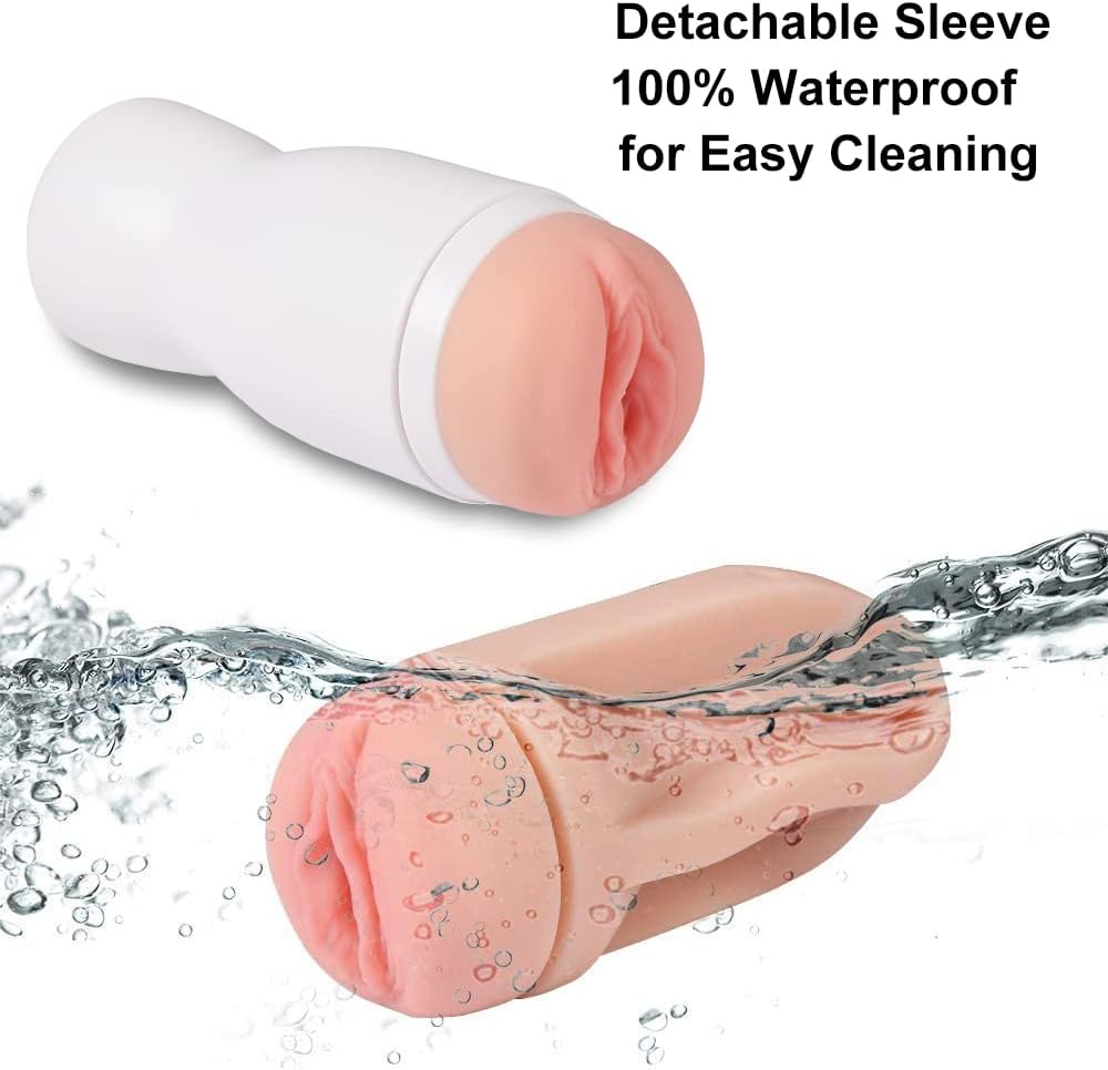 Male Masturbator Pocket Pussy Stroker Cup Realistic Vagina Flesh Stimulator Adult Sex Toy