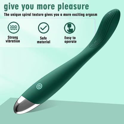 Women Adult Sex Toys Clitoral Vibrator 10 Vib Modes Finger Bullet Waterproof Strapless Anal Toys for Couples Green