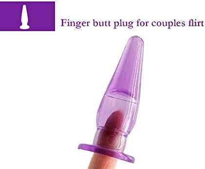 6PCS Beginner Anal Trainer Kit Silicone Prostate Massager Set Purple