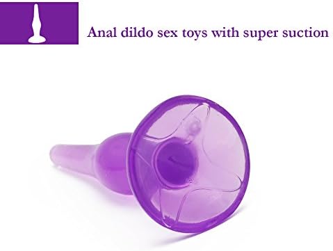 6PCS Beginner Anal Trainer Kit Silicone Prostate Massager Set Purple