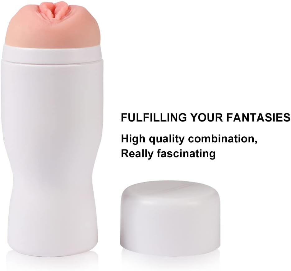 Male Masturbator Pocket Pussy Stroker Cup Realistic Vagina Flesh Stimulator Adult Sex Toy