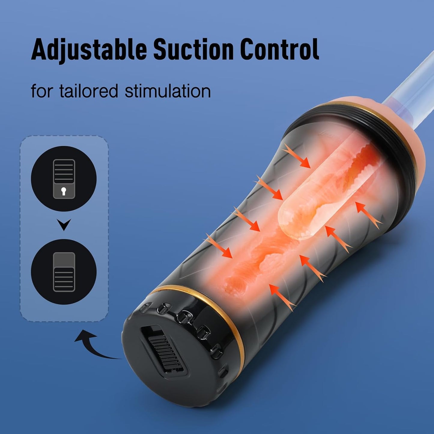 Realistic Male Masturbator Body Safe TPE Adult Toy 8.6 Inch Deep Fleshy Pocket