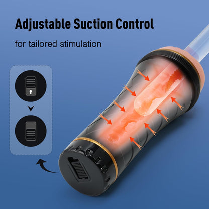 Realistic Male Masturbator Body Safe TPE Adult Toy 8.6 Inch Deep Fleshy Pocket